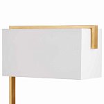 Торшер с прямоугольным абажуром на золотом металлическом каркасе Rectangular Plane  варинант исполнения - 2 | Loft Concept в Твери