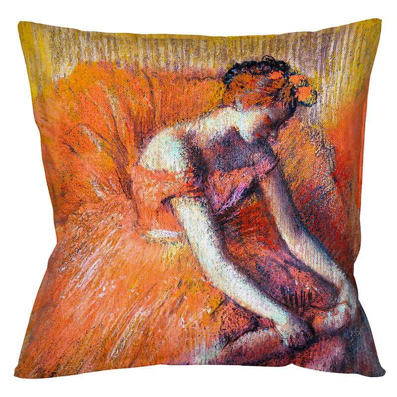 Подушка декоративная Балерина Impressionism in Art Мульти Бежевый в Твери | Loft Concept 