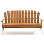 Садовая скамья из массива акации Ruth Wooden Bench варинант исполнения - 1 | Loft Concept в Твери