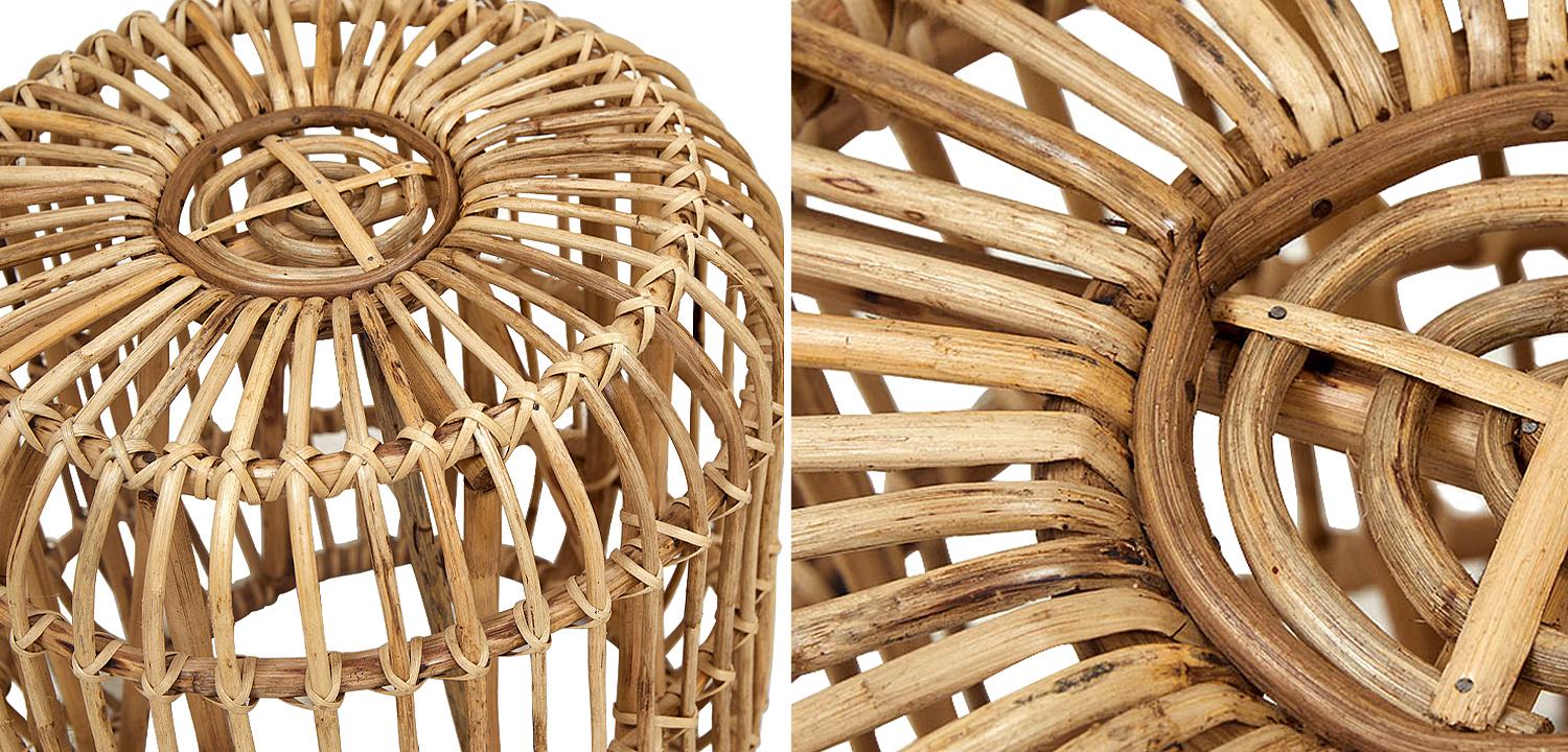 Плетеный приставной столик Wicker Side Table Плетеный приставной столик Wicker Side Table - Loft-Concept в Твери
