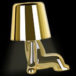 Настольная лампа фигурная цвета золото с гладким абажуром Высота 16 см Sophia варинант исполнения - 5 | Loft Concept в Твери