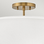 Потолочный светильник с двухслойным белым текстильным абажуром Hinkley варинант исполнения - 16 | Loft Concept в Твери