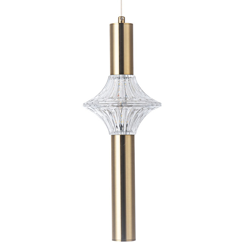 Подвесной светильник Toussaint Metal Tube Brass Hanging Lamp Латунь Прозрачный Подвесной светильник Toussaint Metal Tube Brass Hanging Lamp Латунь Прозрачный в Твери | Loft Concept