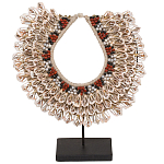 Этническое ожерелье из ракушек на подставке Ethnic Necklace Lacy Shells Beige варинант исполнения - 1 | Loft Concept в Твери