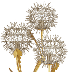 Торшер в виде цветка одуванчика Hanging Dandelion варинант исполнения - 1 | Loft Concept в Твери