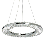 Люстра круглая с прозрачной хрустальной рамкой Maude Crystal Light варинант исполнения - 1 | Loft Concept в Твери