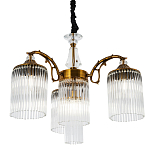 Подвесная люстра с плафонами с виде трубчатых хрустальных подвесок Cadice Chandelier варинант исполнения - 1 | Loft Concept в Твери