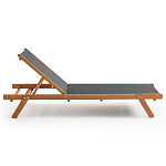 Шезлонг из текстиля и эвкалипта Power of Nature варинант исполнения - 2 | Loft Concept в Твери