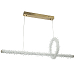 Подвесной линейный светильник Gilbertine Crystals Linear Hanging Lamp варинант исполнения - 2 | Loft Concept в Твери