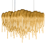 Люстра подвесная с металлическими цепочками и изогнутыми металлическими дугами 72 см Atlantis Chain варинант исполнения - 16 | Loft Concept в Твери