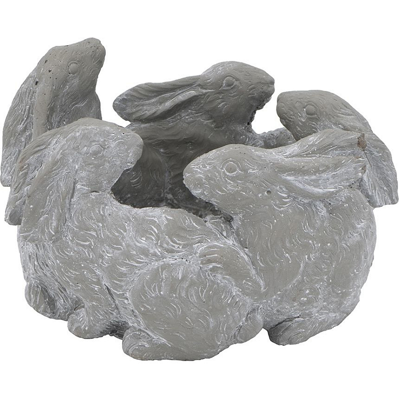 Кашпо A collection of baby rabbits Серый в Твери | Loft Concept 