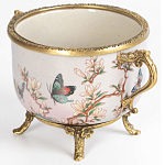 Фарфоровая чаша с бронзовыми элементами Eden Garden варинант исполнения - 2 | Loft Concept в Твери