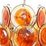Люстра из оранжевых стеклянных дисков OrangeGlowing Reflectors варинант исполнения - 1 | Loft Concept в Твери