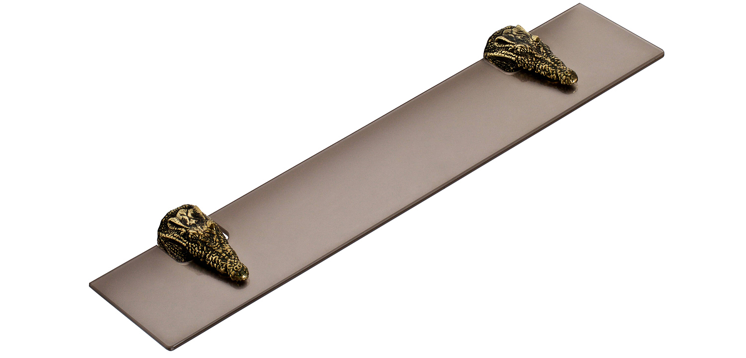 Полка для ванной Bronze Crocodile Heads Полка для ванной Bronze Crocodile Heads - Loft-Concept в Твери