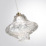 Подвесной светильник с плафоном из фактурного прозрачного стекла Light Ensemble варинант исполнения - 5 | Loft Concept в Твери