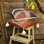 Подушка декоративная с геометрическим узором и плетенными вставками Divine Abstractions варинант исполнения - 6 | Loft Concept в Твери