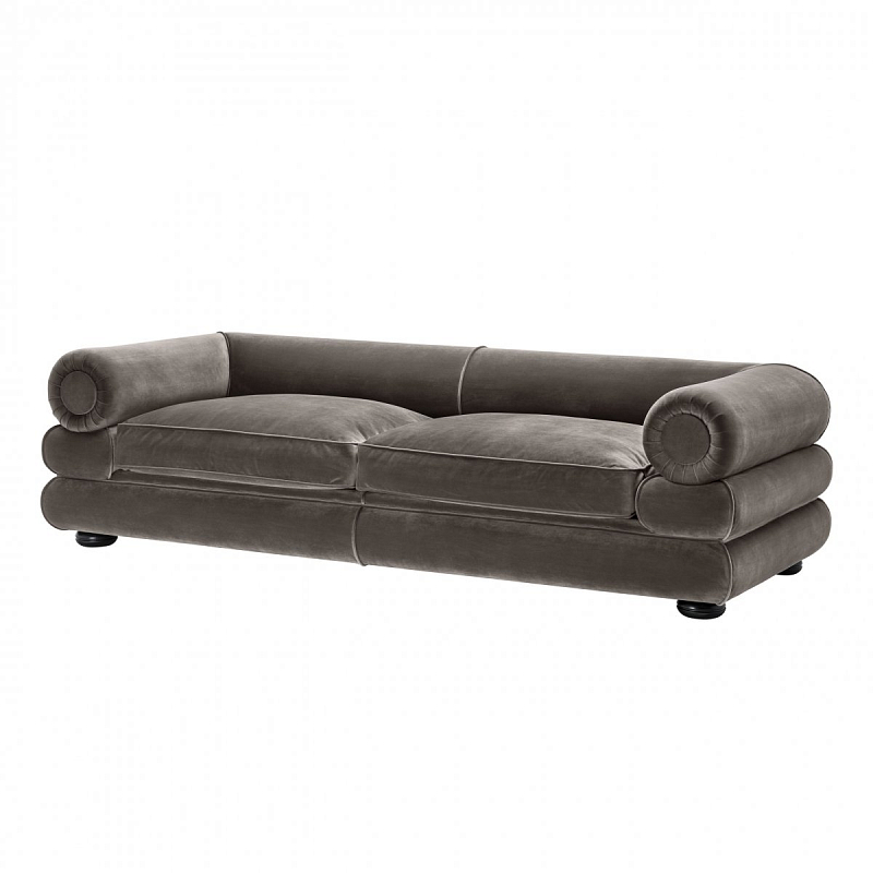 Диван Eichholtz Sofa Coachella Серый Черный Диван Eichholtz Sofa Coachella Серый Черный в Твери | Loft Concept