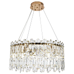 Круглая люстра с хрустальными подвесками Roul Crystal Round Chandelier варинант исполнения - 4 | Loft Concept в Твери