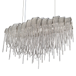 Люстра подвесная с металлическими цепочками и изогнутыми металлическими дугами 72 см Atlantis Chain варинант исполнения - 7 | Loft Concept в Твери