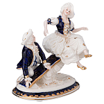 Статуэтка фарфоровая Влюбленная пара Charming Statuette варинант исполнения - 1 | Loft Concept в Твери