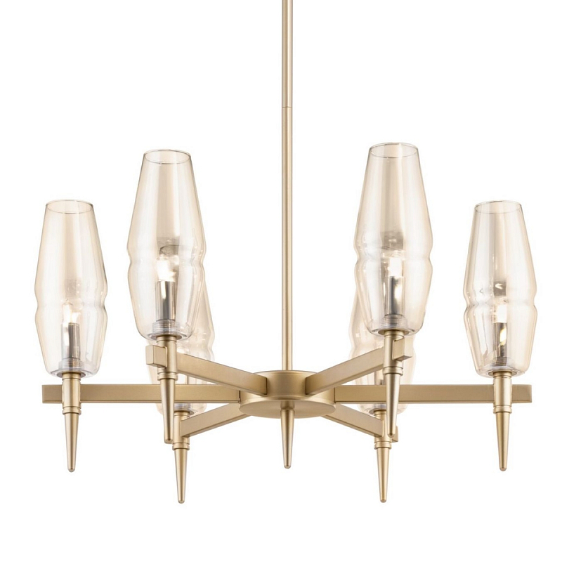 Люстра Polani Chandelier 6 Золотой Янтарь (Amber) Люстра Polani Chandelier 6 Золотой Янтарь (Amber) в Твери | Loft Concept