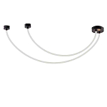 Подвесной светильник с двойными световыми дугами  Luke Lampco Tracer Lamp варинант исполнения - 1 | Loft Concept в Твери