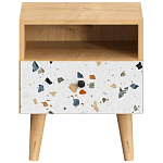 Прикроватная тумба с изображением на ящике Elise Nightstand варинант исполнения - 14 | Loft Concept в Твери