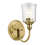 Бра с прозрачным стеклянным абажуром в форме цилиндра Kichler варинант исполнения - 12 | Loft Concept в Твери