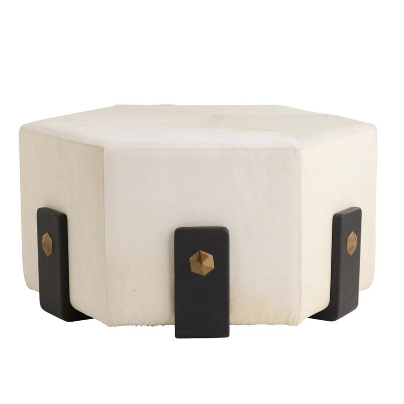 Дизайнерский пуф Florida Молочный Черный в Твери | Loft Concept 