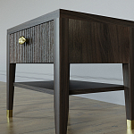 Прикроватная тумбочка с ящиком Elsa Dreams Walnut варинант исполнения - 3 | Loft Concept в Твери