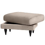 Мягкий пуф на деревянных ножках Garner Pouf варинант исполнения - 4 | Loft Concept в Твери