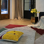 Чехол на подушку с рисунком горчичного цвета Elan Textured варинант исполнения - 2 | Loft Concept в Твери