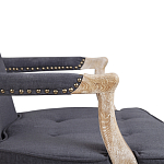 Кресло Aubrey Classical Armchair dark grey velour варинант исполнения - 5 | Loft Concept в Твери