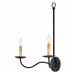 Бра настенное черное с 2-мя лампами Candle Sleeves варинант исполнения - 2 | Loft Concept в Твери
