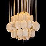 Люстра с овальными подвесками из натурального камня Spatial Composition варинант исполнения - 2 | Loft Concept в Твери