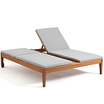 Шезлонг двухместный из эвкалипта Sunset варинант исполнения - 2 | Loft Concept в Твери