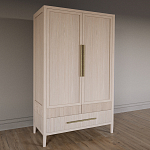 Шкаф платяной Primo с выдвижными ящиками шпон Черный дуб варинант исполнения - 3 | Loft Concept в Твери