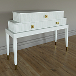 Премиальная Консоль с тремя ящиками Elsa Dreams White варинант исполнения - 1 | Loft Concept в Твери