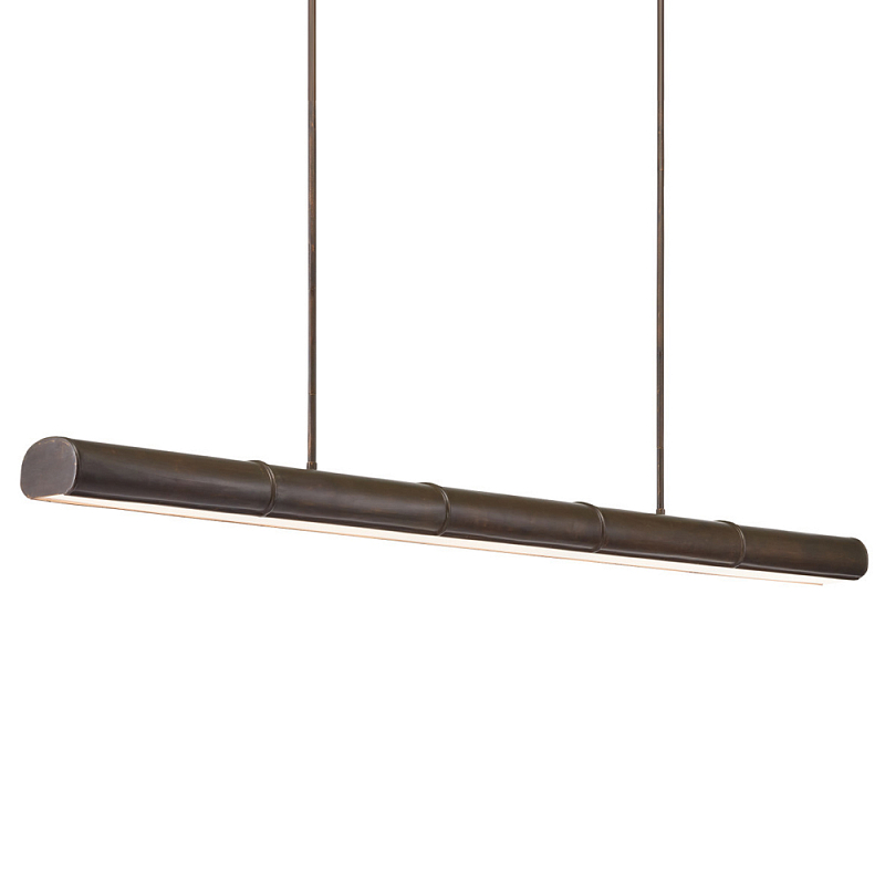 Люстра длинная линейная Long Linear Chandelier Темная бронза в Твери | Loft Concept 