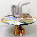 Дизайнерский журнальный стол с цветным орнаментом Unyly варинант исполнения - 1 | Loft Concept в Твери