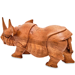 Статуэтка деревянная в виде носорога Rhino Horn варинант исполнения - 2 | Loft Concept в Твери