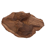 Статуэтка деревянная в виде лягушек Pair of Frogs варинант исполнения - 1 | Loft Concept в Твери