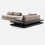 Современный модульный диван Zartаrn с приставным деревянным столиком варинант исполнения - 2 | Loft Concept в Твери