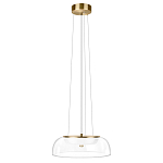 Подвесной светильник  с плоским прозрачным стеклянным плафоном Grada Light варинант исполнения - 2 | Loft Concept в Твери