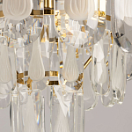 Люстра многоярусная с овальными прозрачными подвесками 28 см Harmonica варинант исполнения - 8 | Loft Concept в Твери