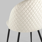 Мягкий стул в бежевом велюре Miruna Chair варинант исполнения - 6 | Loft Concept в Твери