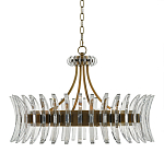 Люстра круглая с прозрачными элементами в форме полумесяца Crescent варинант исполнения - 2 | Loft Concept в Твери