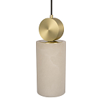 Подвесной светильник с цилиндрическим мраморным плафоном Marble square варинант исполнения - 3 | Loft Concept в Твери