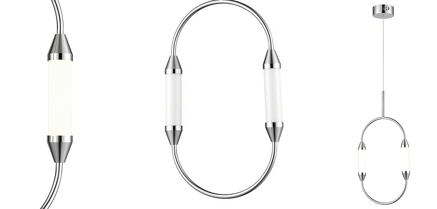 Подвесной светильник Giopato & Coombes CIRQUE Pendant Ellipse Vertical Chrome S Подвесной светильник Giopato & Coombes CIRQUE Pendant Ellipse Vertical Chrome S - Loft-Concept в Твери