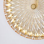 Подвесной светильник с плафоном из рельефного стекла Peony Glass Bronze  варинант исполнения - 6 | Loft Concept в Твери